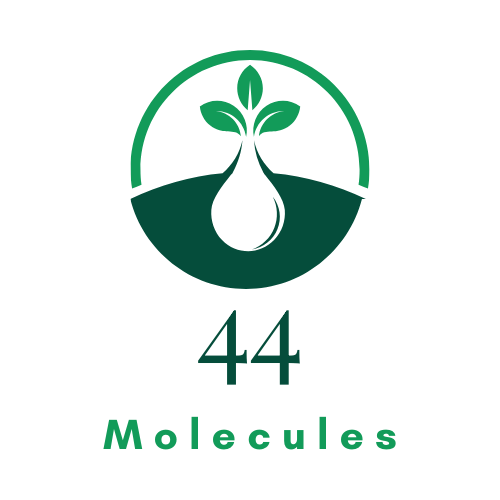 44 Molecules Logo Green