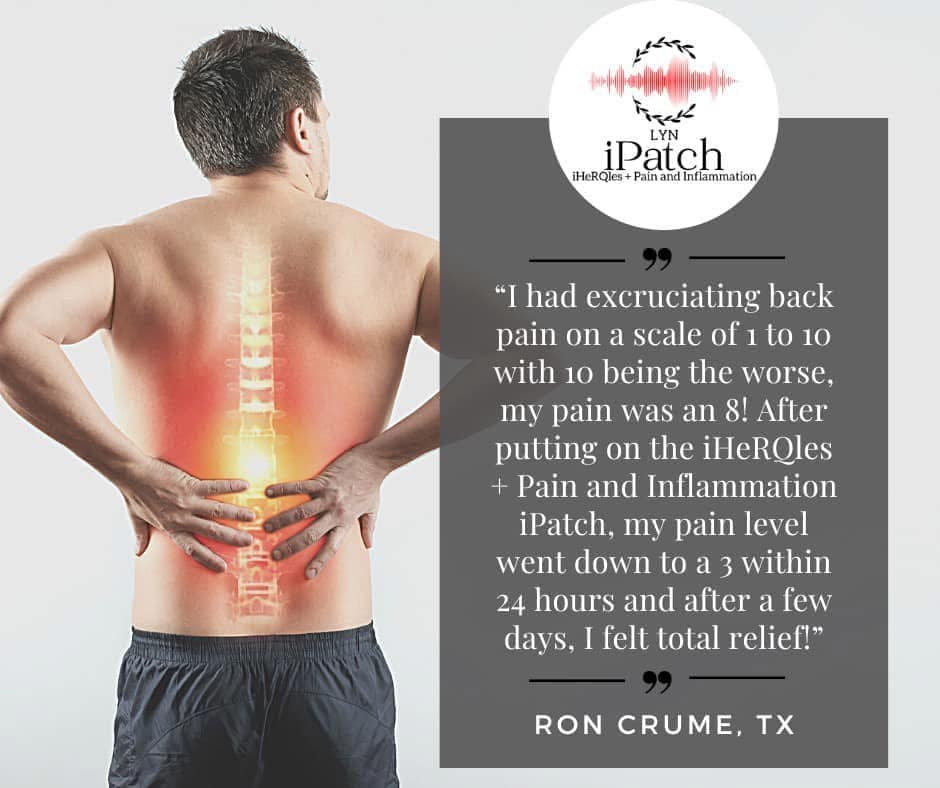 iPatch pain and inflamationTestimonial